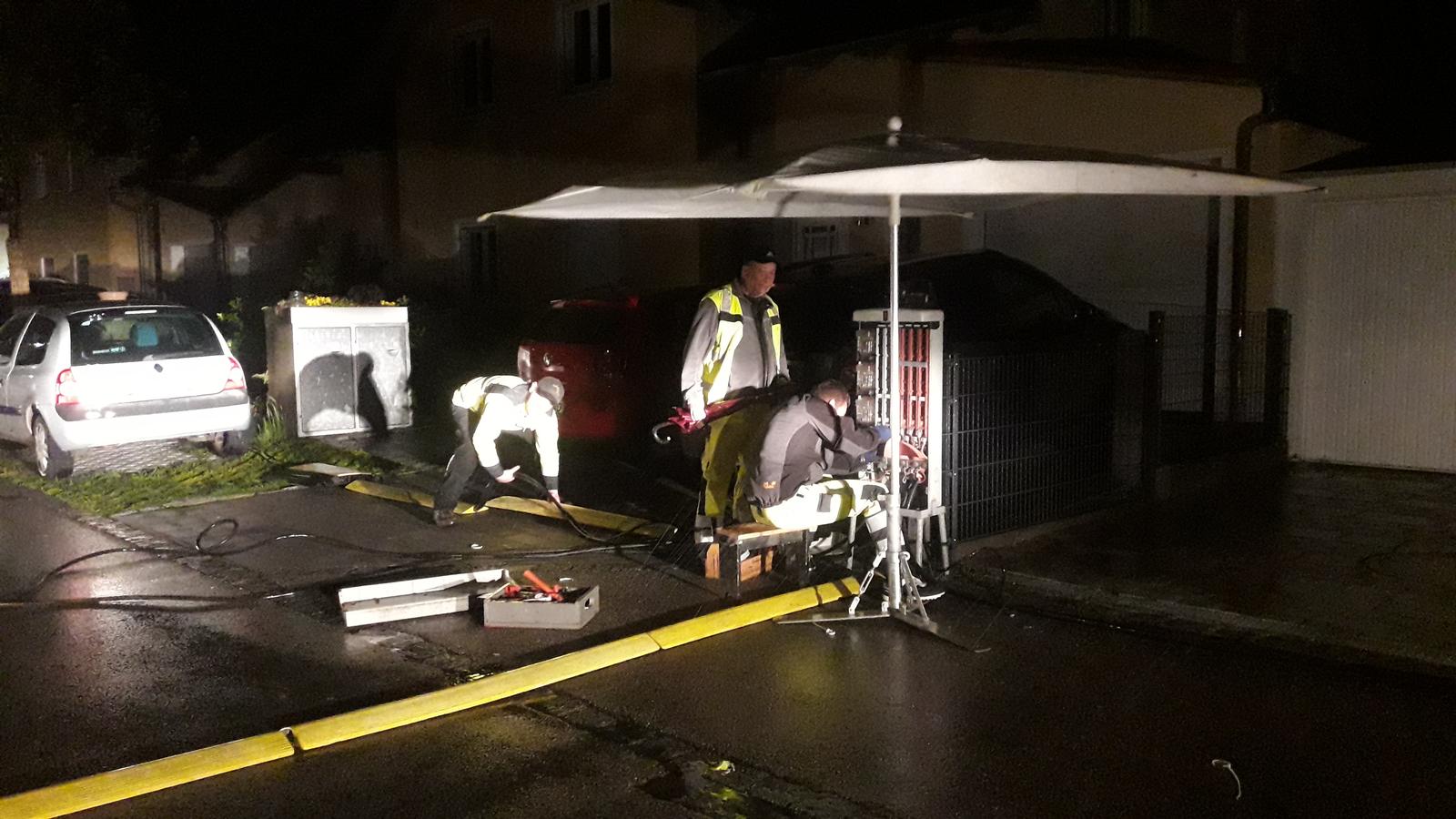 Nächtlicher Einsatz in der Pfaffenmünster Straße