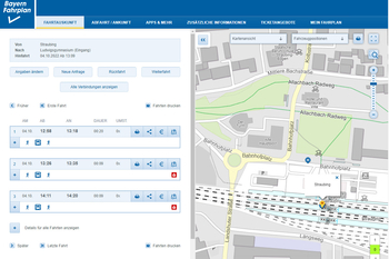 Imagebild: Fahrplanauskunft